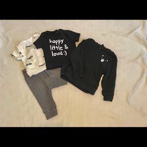 Carters Black Set!